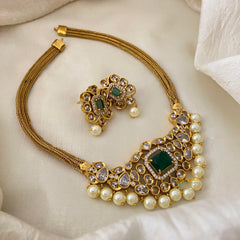 Elegant AD Stone Addigai Choker-G12075