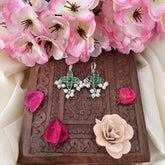 Vriksham Four Pattle Maharashtrian Style Press Bugadi-Firosa-White Bead-J3147