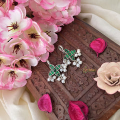 Vriksham Four Pattle Maharashtrian Style Press Bugadi-Firosa-White Bead-J3147