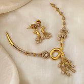 Premium AD Stone One Stan Peacock Hasli Choker-G12067