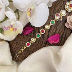 Vriksham Floral Kundan Jadau Sheeshphool-J2814