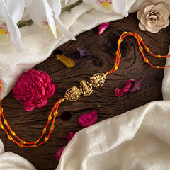 Premium Lakshmi Mayil Pendant Rakhi-Rakshabandhan-G13024