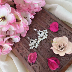 Vriksham Annam Style Maharashtrian Style Press Bugadi-Multicolor-White Bead-J3138