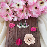 Vriksham Annam Style Maharashtrian Style Press Bugadi-Red Green-White Bead-J3136