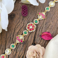 Vriksham Floral With Lotus Kundan Jadau Sheeshphool-J2808