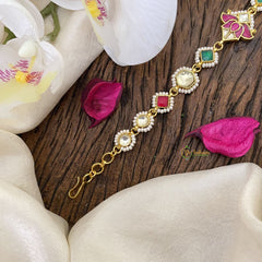 Vriksham Floral With Lotus Kundan Jadau Sheeshphool-J2808