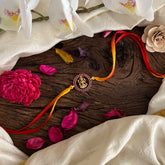 Kundan Stone Lakshmi Pendant Rakshabandhan Rakhi-Red-G13001