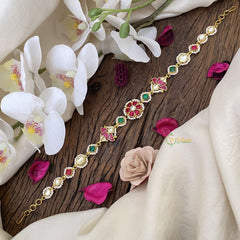 Vriksham Floral With Lotus Kundan Jadau Sheeshphool-J2808