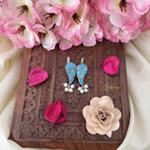 Vriksham Parrot Maharashtrian Style Press Bugadi-Firosa-White Bead-J3155