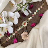 Vriksham Unique Floral Kundan Jadau Sheeshphool-J2801