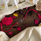 Rakshabandhan Silver Pendant Rakhi-Pink-G13038