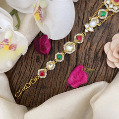 Vriksham Unique Floral Kundan Jadau Sheeshphool-J2801