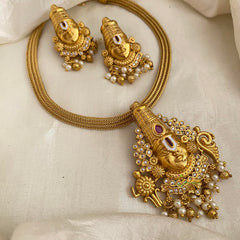 Antique Balaji Pendant Addigai -Red-G12163