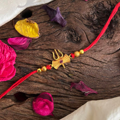 Rakshabandhan Gold Look Alike Shiva's Trishul Rakhi-G13033