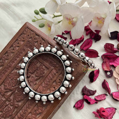 Vriksham Traditional  Oxidized Ball Kada Bnagle-S1060