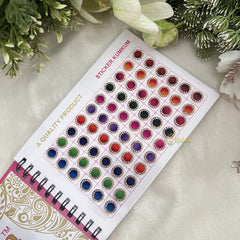 Vriksham LCT Stone Shaded Border Bindi Book(300 BINDI)-BB254