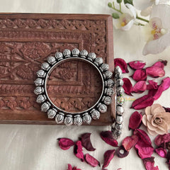 Vriksham Temple Designs Oxidized Kada Bnagle-S1063