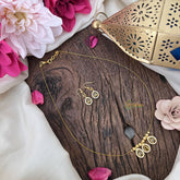 Vriksham Exquisite 3 Tear Drop Invisible Chain-Lemon Yellow-G18372