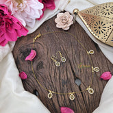 Vriksham Exquisite 5 Tear Drop Invisible Chain-Lemon Yellow-G18373