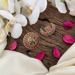 Vriksham Red Green Kemp Stone Peacock Chandran & Suryan Billai-G17176