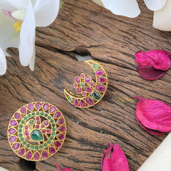 Vriksham Red Green Kemp Stone Peacock Chandran & Suryan Billai-G17176