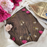 Vriksham Exquisite 5 Tear Drop Invisible Chain-Pastel Pink-G18385