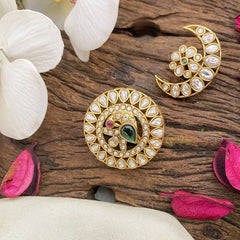 Vriksham White Green CZ Stone Peacock Chandran & Suryan Billai-G17177