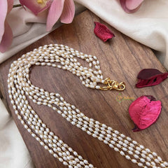 Vriksham Classic Multi 5 Layer Rice Pearl Mala-G20096