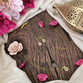 Vriksham Exquisite Tear Drop Invisible Chain-Pastel Pink-G18383