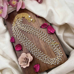 Vriksham Vintage Gold Chain 8 Layered Bridal Pearl Mala-G20098
