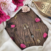 Vriksham Exquisite Tear Drop Invisible Chain-Pastel Pink-G18386