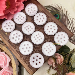 Vriksham Red Round Marron Spakle Bindi Case-12 Sets In Palstic Box-BB3555