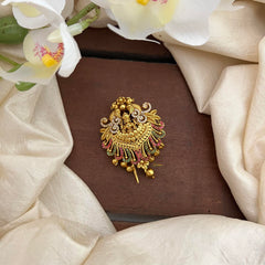 Unique AD Stone Kili Lakshmi Jada Billai-Bun Billai-G13111