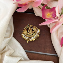 Premium Dual Peacock Lakshmi Jada Billai-Bun Billai-G13108