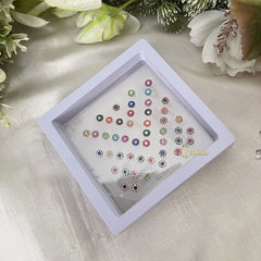 Vriksham Fancy Stone With Pearl Round Bridal Bindi Case-BB279