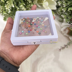 Vriksham Fancy Stone With Pearl Round Bridal Bindi Case Bindi Book-BB277