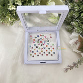 Vriksham Fancy Stone With Pearl Round Bridal Bindi Case Bindi Book-BB277