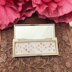 Vriksham Designer Ractangular Compact Bindi Mirror Kit-BB3576