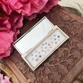 Vriksham Designer Ractangular Compact Bindi Mirror Kit-BB3575