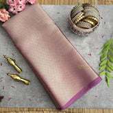 Vriksham Rashmika Lavender Organza Saree-Handloom-VS4236