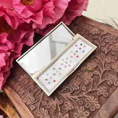 Vriksham Designer Ractangular Compact Bindi Mirror Kit-BB3572