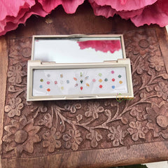 Vriksham Designer Ractangular Compact Bindi Mirror Kit-BB3572