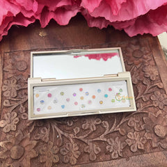 Vriksham Designer Ractangular Compact Bindi Mirror Kit-BB3570