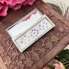 Vriksham Designer Ractangular Compact Bindi Mirror Kit-BB3566