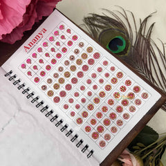 Vriksham Ananya Kunkum Sparkle Spiral Bindi Book-Fancy White-BB3558