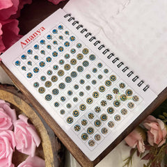 Vriksham Ananya Kunkum Sparkle Spiral Bindi Book-Fancy White-BB3558