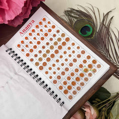 Vriksham Ananya Kunkum Sparkle Spiral Bindi Book-Fancy White-BB3558