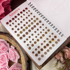 Vriksham Ananya Kunkum Sparkle Spiral Bindi Book-Fancy White-BB3558
