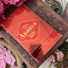 Vriksham Ananya Kunkum Sparkle Spiral Bindi Book-Fancy White-BB3558