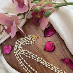 Vriksham Elegant 3 layer Pearl 3 mm Beaded Mala-G20110